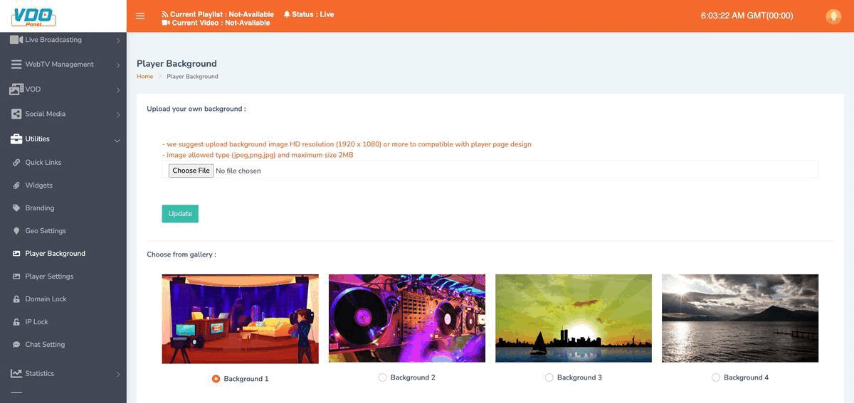 VDOPanel: social media relay